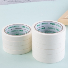 得力(deli)美纹纸胶带/装修遮蔽带/无痕纸/贴膜 15mm*20y*145um(18.3m/卷) 10卷装 30669