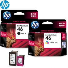 惠普（HP） 46墨盒 （适用HP 2029/2020hc/2520hc/2520） CZ638AA 46黑色彩色套装
