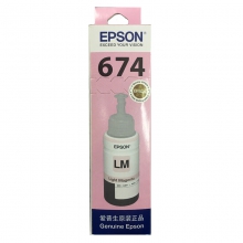 爱普生（Epson）T6746淡洋红色墨水补充装 C13T674680（适用于L801）（单位：个）