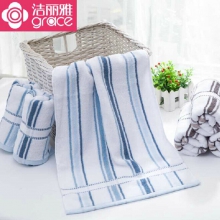 洁丽雅6498多臂彩条缎档毛巾72*33cm90g(单位：条)