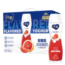 蒙牛纯甄小蛮腰红西柚口味高端酸牛奶PET瓶 230g*10瓶  (单位：箱)