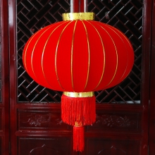  春节灯笼新年装饰元旦装饰金边大红灯笼乔迁挂饰元旦灯笼灯装饰品开业酒店户外灯笼 80#（直径56cm）大红灯笼