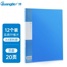 广博(GuangBo)20页PP资料册/文件册/档案册 锐文A3120（单位：只）