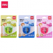 得力（deli） 0578 削笔刀卷笔刀糖果色儿童转笔刀削笔器学生文具(混)(只)
