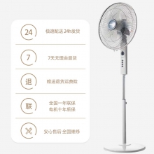 艾美特  电风扇落地扇家用电扇风扇节能省电台式大风量台扇 升级机械款白色FS4096T2